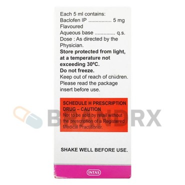 Baclof Liquid 5 mg Intas Pharmaceuticals
