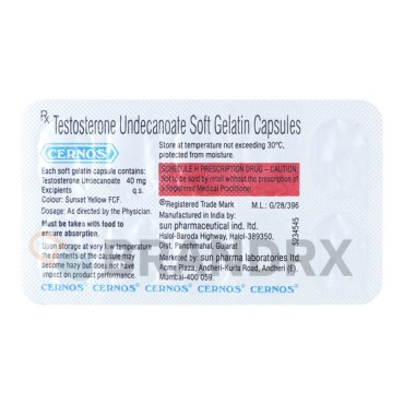 Cernos 40 mg Sun Pharmaceuticals Industries