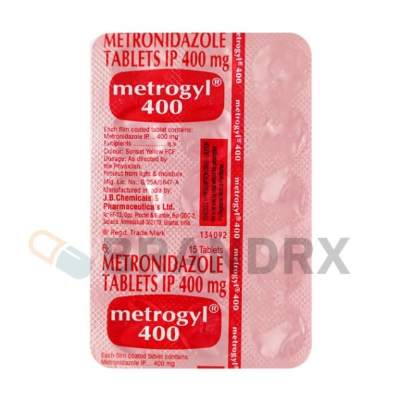 Metrogyl 400 mg J.B. Chemicals & Pharmaceuticals Ltd.