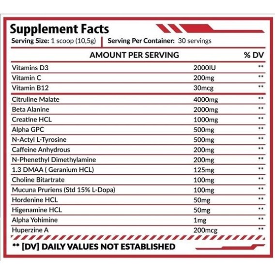 HERO NUTRITION - RED ALERT 315 G Hero Nutrition